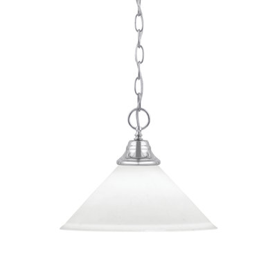 Aeronwen Chain Hung Pendant With Glass