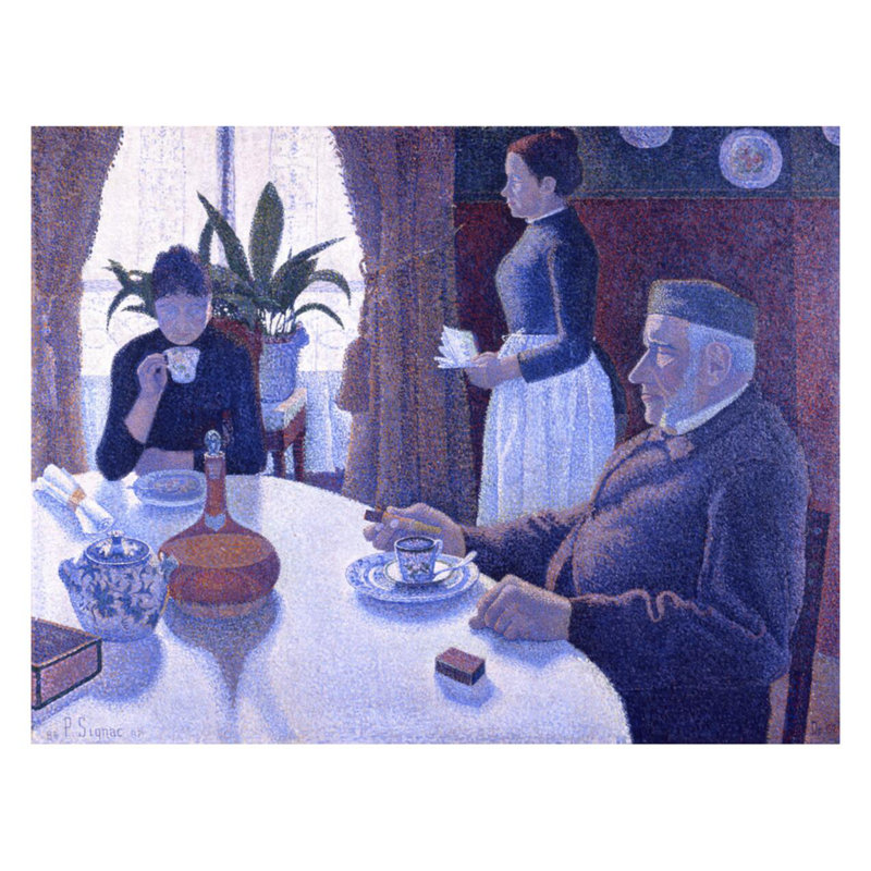 «Breakfast» par Paul Signac - Impression giclée, H 22 po x l 28 po