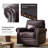 Auer Traditional Genuine Leather Swivel Rocker Chair-963154032