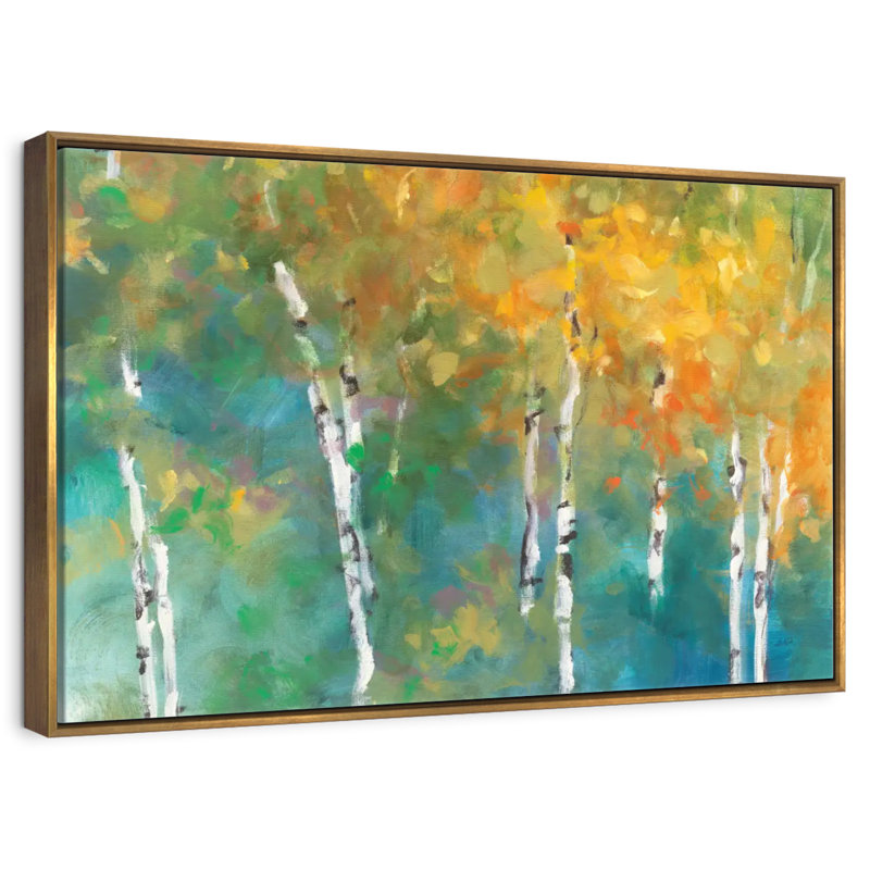 Confettis II, Cadre flottant doré, 40 po x 27 po