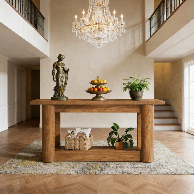 Entryway Table,2-Tier Console Table,Sofa Table
