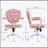 Comfortable and Stylish Home Office Chair with Button Tufted Teddy Bear Fleece, Swivel Function for Enhanced Mobility-185542692-185542691