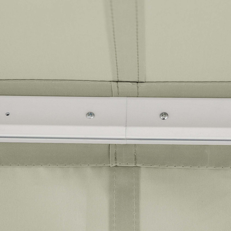 Outsunny 8' x 7' Patio Retractable Awning, Manual Exterior Sun Shade Deck Window Cover, 7" H x 98.5" W x 78.75" D, Gray