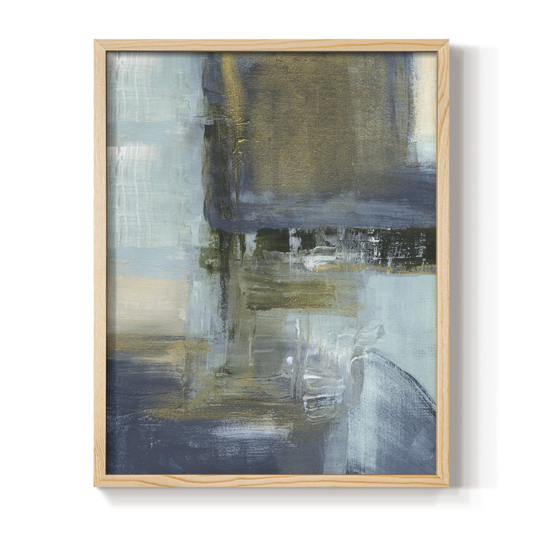 Sand Pond Summer II, reproduction encadrée - bois massif, Naturel, H 21 po x l 17 po