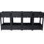 Lit à fleurs noir en polypropylène pour les jardins: 63 po x 15,7 po x 27,7 po, jardinière surélevée facile à entretenir: polypropylène, solution de jardinage polyvalente