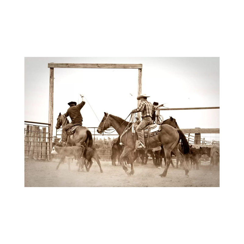 Red Top Ranch 1 Piece Wrapped Canvas Wall Art, 20.32 cm H x 30.48 cm W