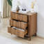 Commode 3 tiroirs cannelée (l 31,5 po)