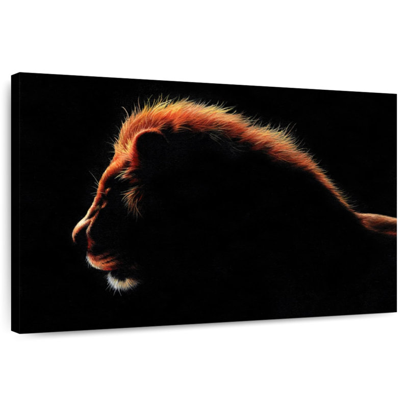 Brampt African Lion At Twilight, 24" H x 36" W