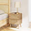 Anisjon & Rattan 2 Drawer Bedside Table-1317511179