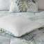 Édredon surdimensionné, bleu très grand, détails brodés, oreillers en tricot 6 pièces, imprimé tropical-125337640