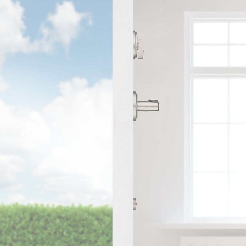 Sedona Entry Set, Satin Nickel, Left