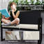 Outsunny 2 Seater Rattan Garden Bench with Cushion Outdoor Bench-322400239-322400232