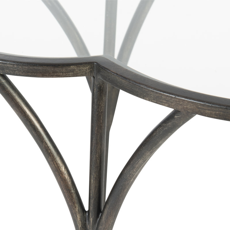 Adhira Glass End Table