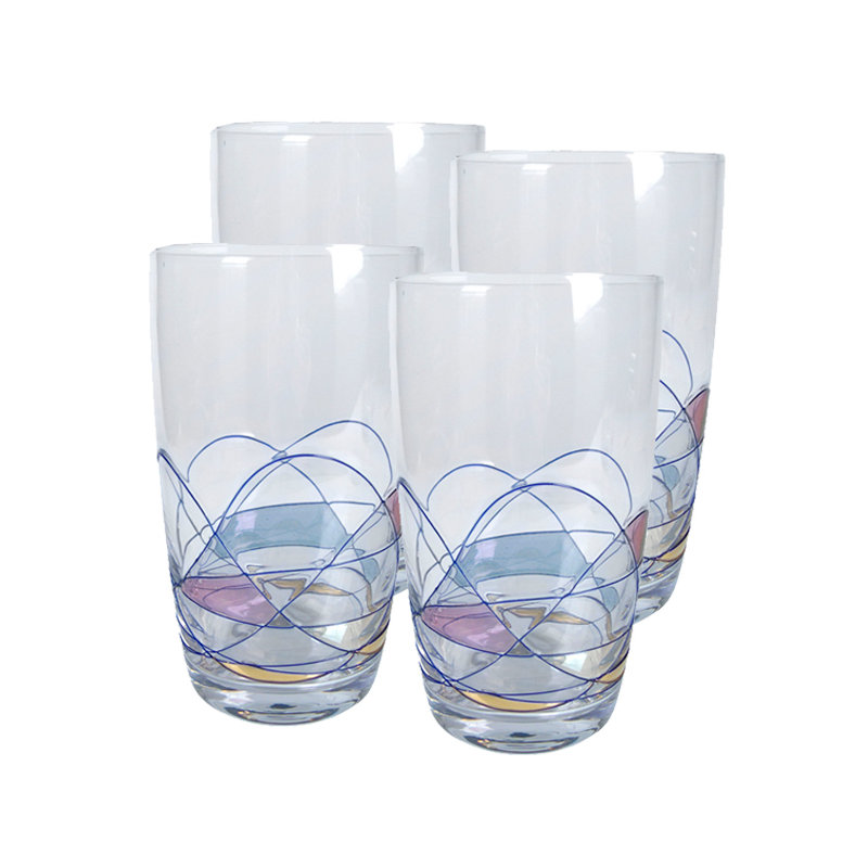 Vilonia 14oz. Handmade Drinking Glass Set