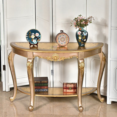 Console demi-cercle Champagne