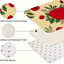 Ensemble de 2 tapis de sol en flanelle à motif floral pomme rouge