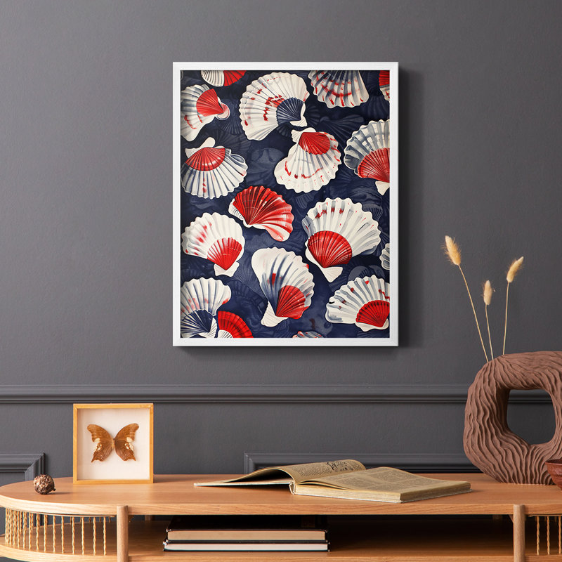 NAUTICAL Series CECII - Impression encadrée de qualité supérieure - Prêt à être accroché - Aucun clou requis, Blanc / Blanc