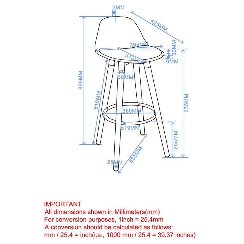 Hoban 26" Counter Stool, White