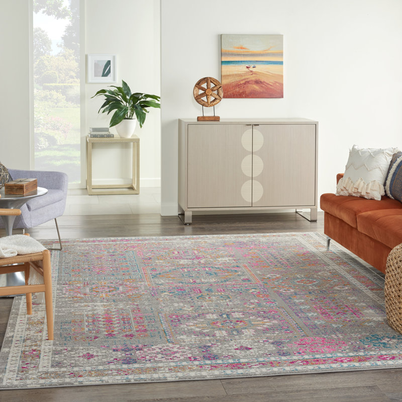 Verda Oriental Indoor Rug, Round 8'