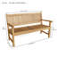 Del-Amo Teak Garden Bench-1023351751