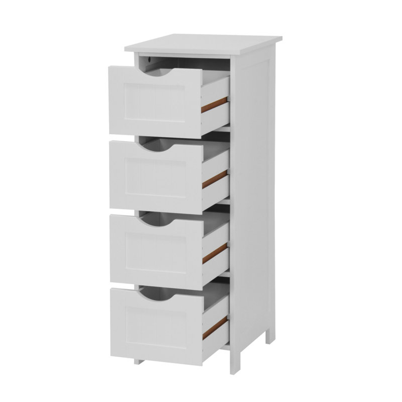 Armoire de rangement pour salle de bain, armoire autoportante avec tiroirs