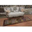Tapis vert vert Oushak 3 x 8