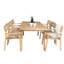 Charvi 6 - Person Acacia Wood Patio Dining Set with Rectangular Table