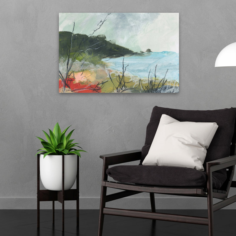 «Wandering No. 2 - Contemporary Landscape Ocean Waterway Art», H 24 po x l 16 po
