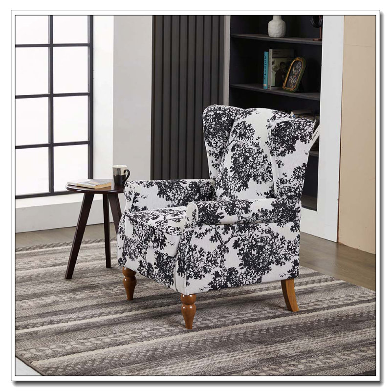 Fauteuil d'appoint à dossier haut