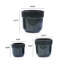 Pot de fleurs en céramique 3 pièces pour patio, jardin, salon-125708294