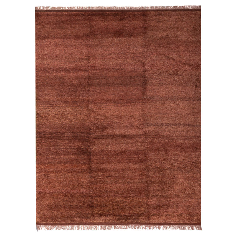 Tapis brun Pak Finest Gabbeh 10 pi 5 po x 13 pi 3 po