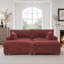 Canapé modulaire réversible en flanelle de fourrure de lapin 3 pièces-739848836-739848840