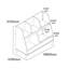 Kids White Sloping Bookcase