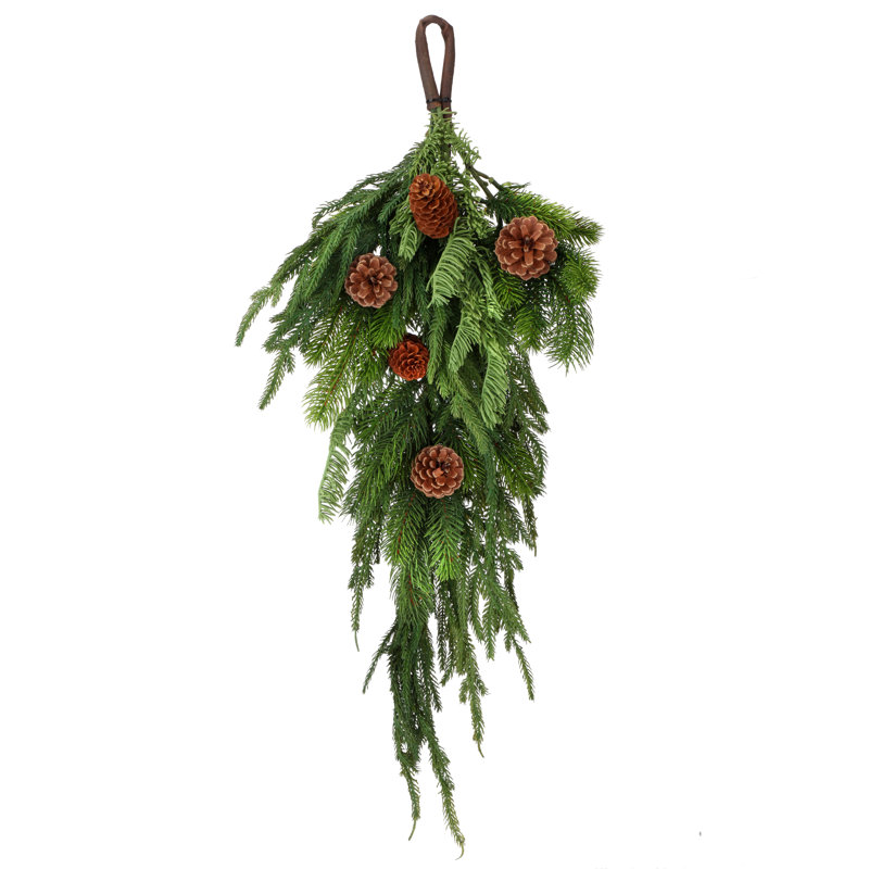 Norfolk Spruce Juniper Teardrop Swag