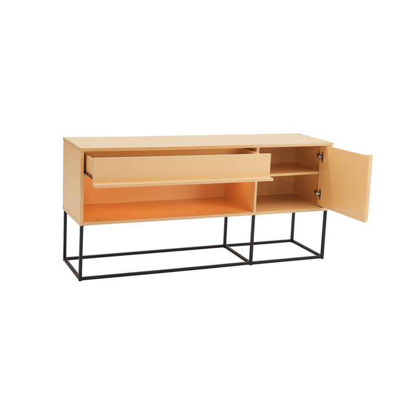 Madaih 60'' Console TV Stand, Orange