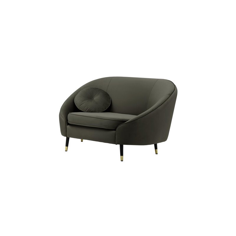 Glencoe Upholstered Armchair, Graphite Grey