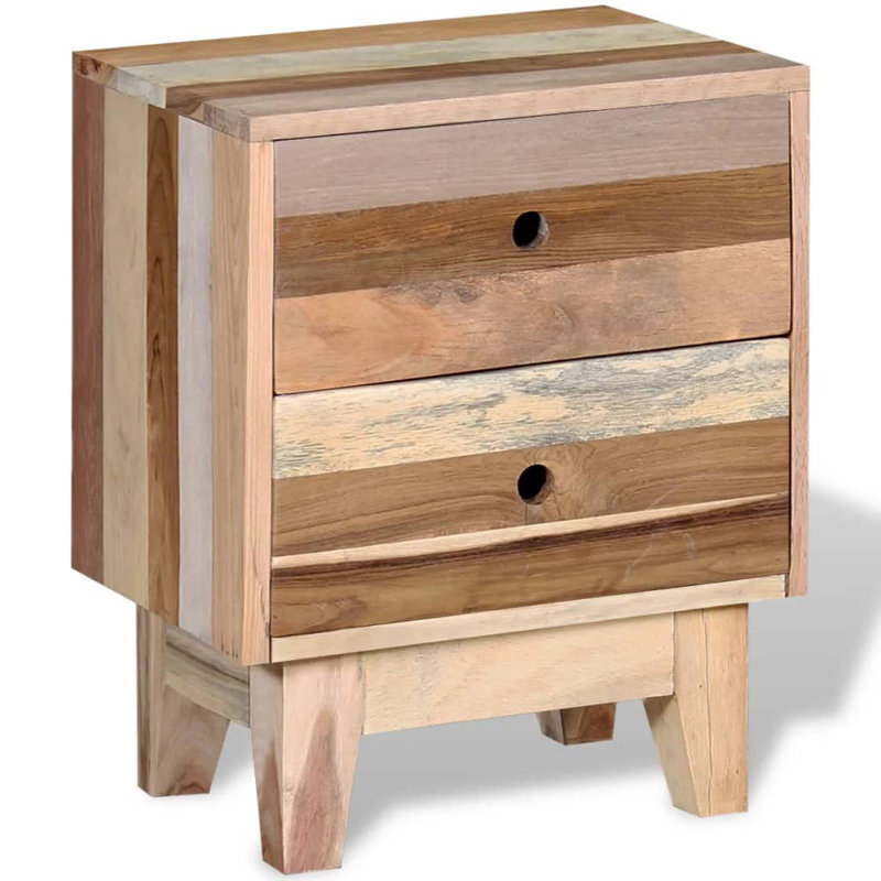 Armoire de chevet en bois récupéré massif