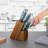 Senken Knives 11-Piece Damascus Knife Block Set with Abalone Shell Handle - 67-Layer Japanese Steel