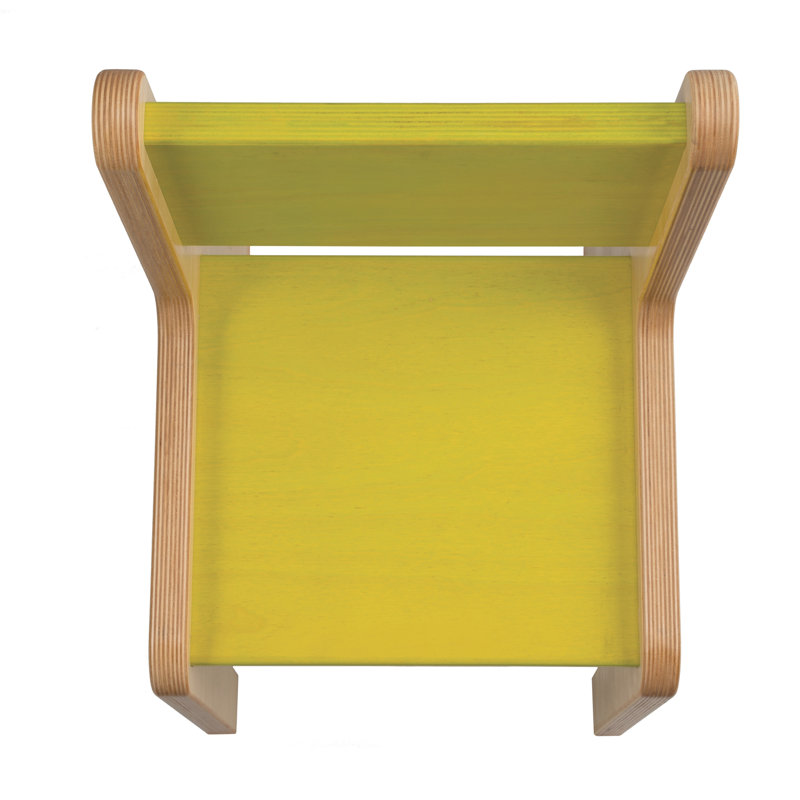 Chaise de classe standard, Lime électrique, 10 po