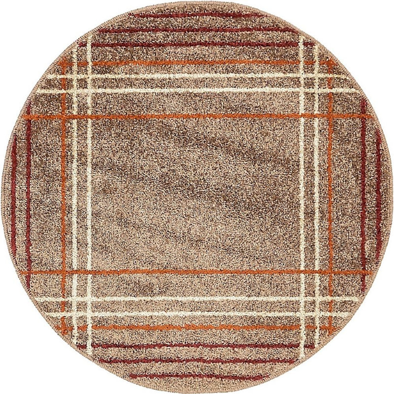 Wiliams Abstract Indoor Rug, Round 3'3"