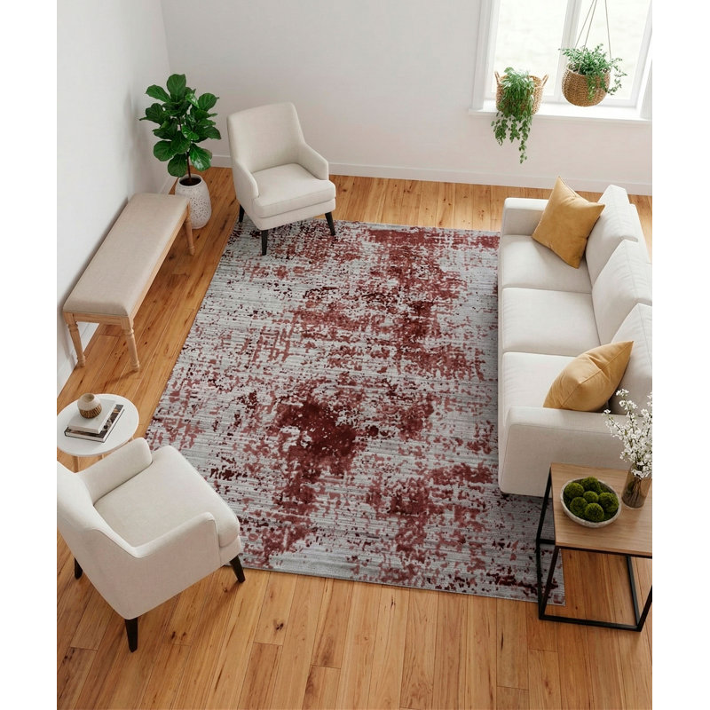 Ebru Area Rug, Rectangle 4' x 5'8"
