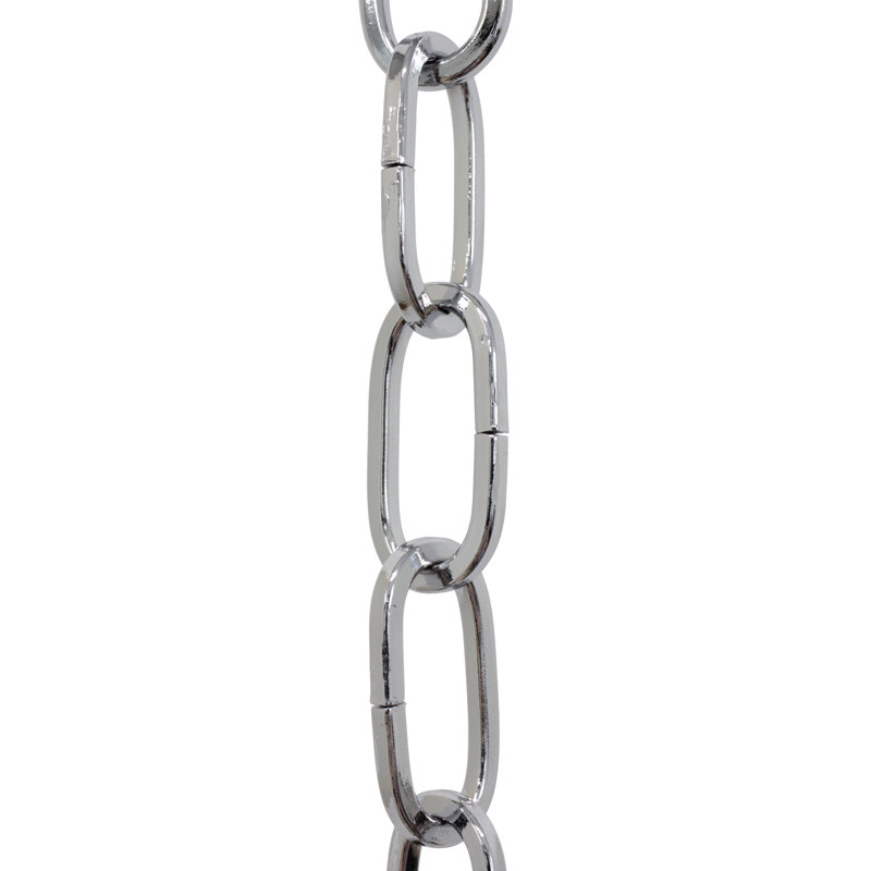 Chaîne de lustre décorative à maillons standard (3 pieds), Chrome poli