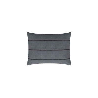 Striped Feather Linen Reversible Throw Pillow