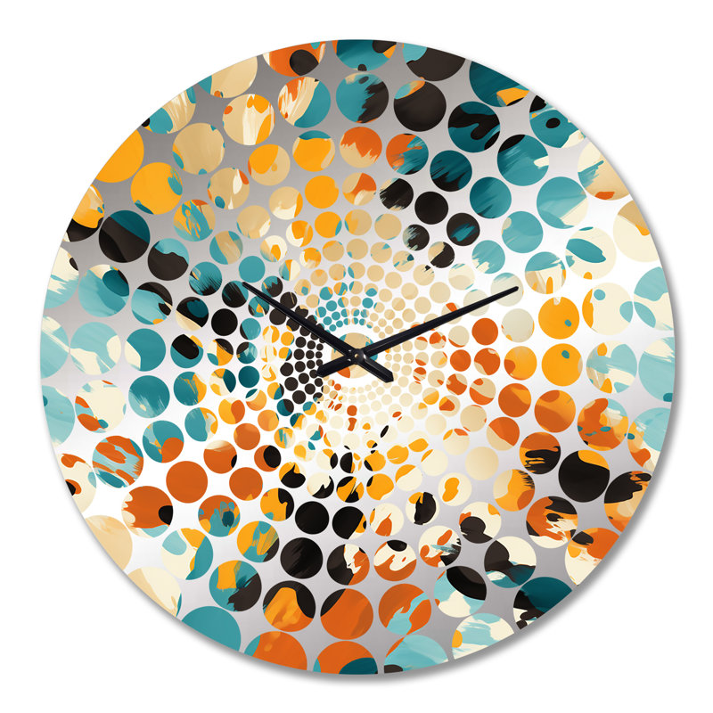 Horloge murale artistique à motif artistique «Tell And Black», Grand