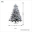Arbre de Noël pin floqué-1426264049