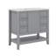 Meuble-lavabo 36 po avec lavabo, armoire de rangement moderne avec une armoire et trois tiroirs