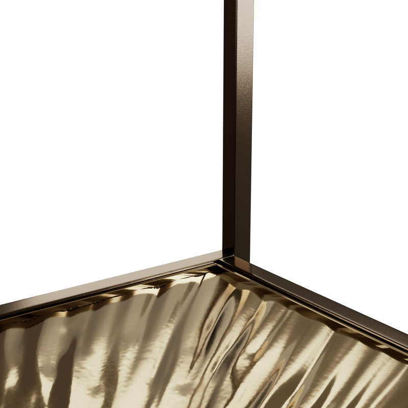 Table basse Aurium, Or antique et noir