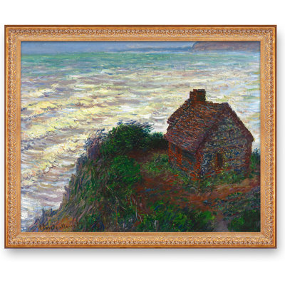 Maison des douanes, Varengeville, par Claude Monet, Reproduction encadrée «World image classique» pour HomeDecor