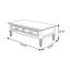 Table basse de style américain