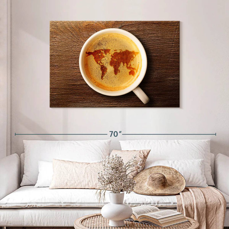 Yarlin World Of Espresso, 30" H x 45" W